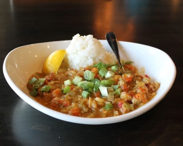 L-Crawfish Etouffee.