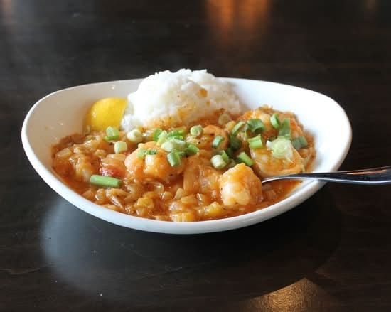 L-Shrimp Etouffee.