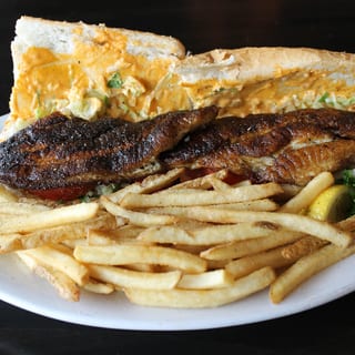 Blackened Catfish Poboy