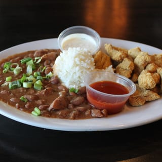 L-Red Beans & Rice w/Catfish